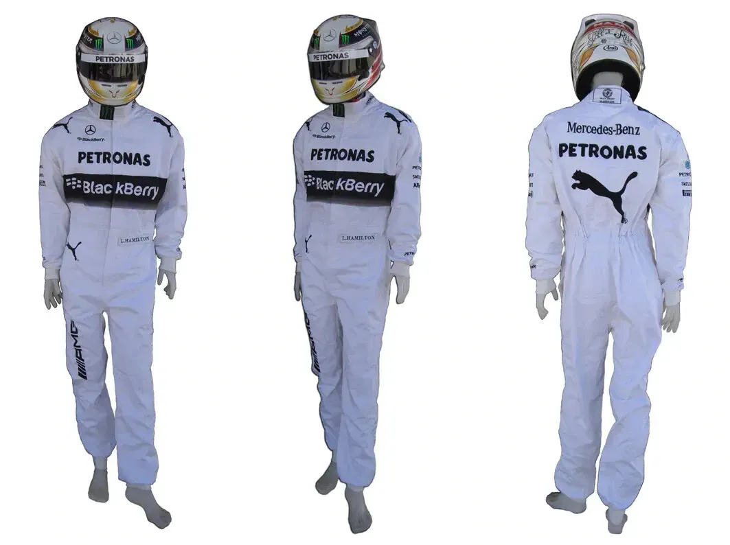 Lewis Hamilton's Kart Racing Suit from 2014, Exquisitely Embroidered.