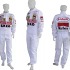 Gilles Villeneuve 1970: Racing History with SMEG Embroidered Patches Race suit