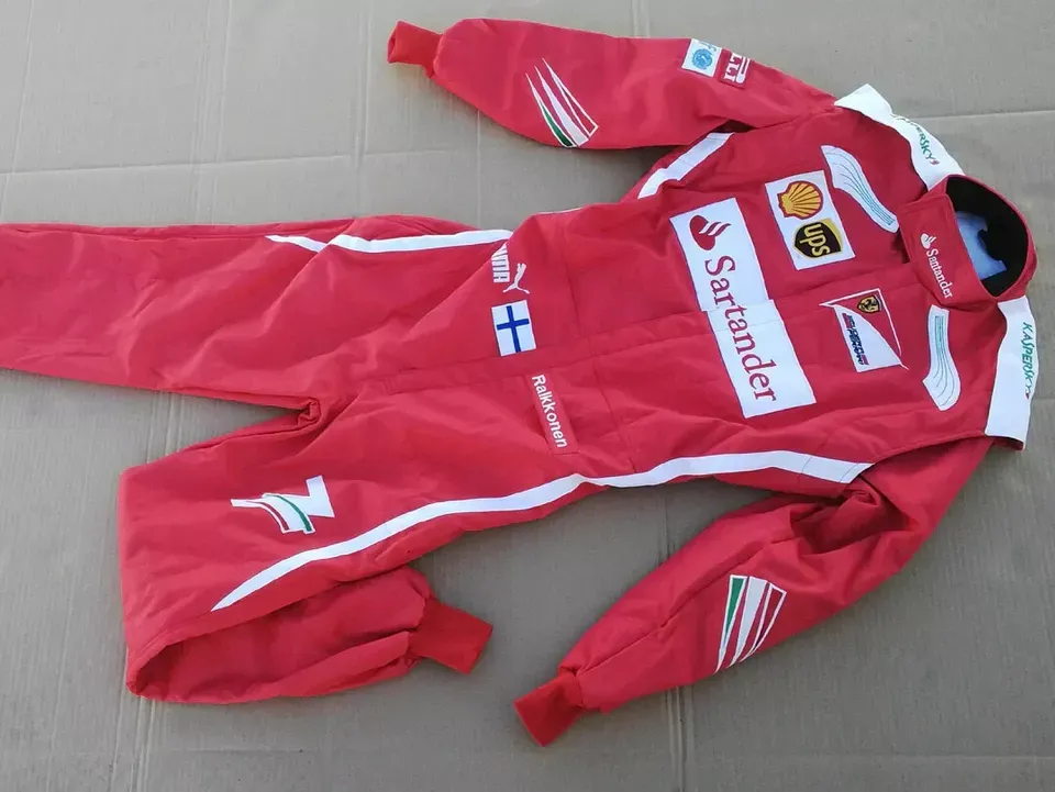 Collectible Kimi Raikkonen 2014 Embroidered Kart Race Suit In All Size