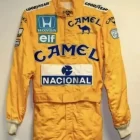 1987 Camel Embroidered Patches Ayrton Senna Go Kart Race Suit.