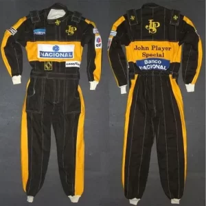 ayrton sennea 1985 JPS embroidered patches go kart race suit