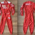 Charles Leclerc's 2019 Ferrari Race Suit: Embroidered Commemoration of 90 Years