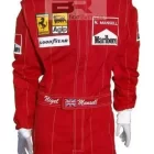 Go Kart Race Suit with Embroidered Patches: Nigel Mansell 1991 Edition