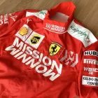 Charles Leclerc's Race Suit from 2019, featuring Mission Winnow Embroidery