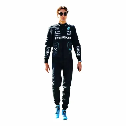 2024 New George Russell Mercedes AMG F1 Racing Suit - Image 2
