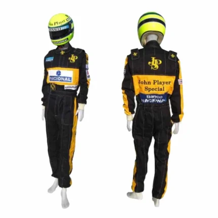 Ayrton Senna 1985 Embroidered patches F1 Race Suit - Image 2