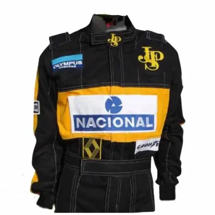Ayrton Senna 1985 Embroidered patches F1 Race Suit - Image 3