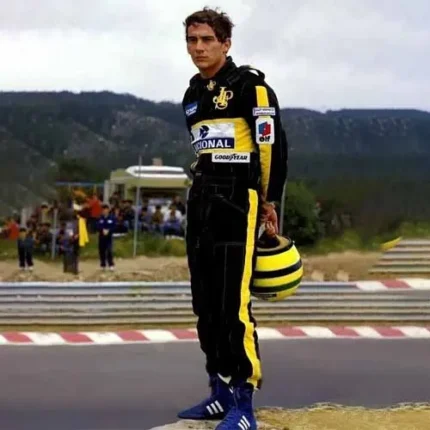 Ayrton Senna 1985 Embroidered patches F1 Race Suit - Image 4