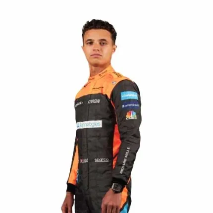 2022 McLaren Lando Norris F1 Team Racing Race Suit - Image 2