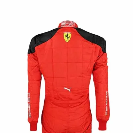 2023 New Carlos Sainz Jr Race Scuderia Ferrari F1 Racing Suit - Image 3