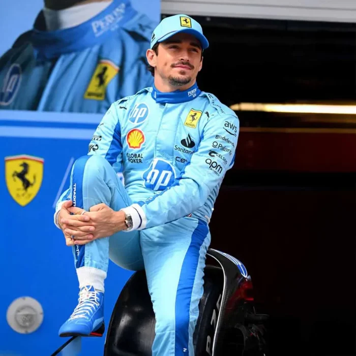 2024 Charles Leclerc HP Scuderia Ferrari Miami GP Race Suit F1