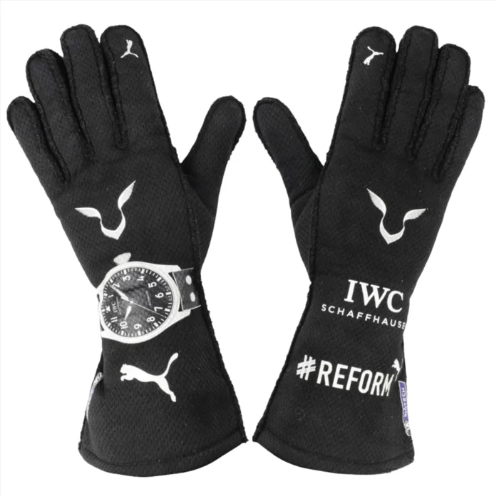 2020 Lewis Hamilton F1 Black Racing Gloves