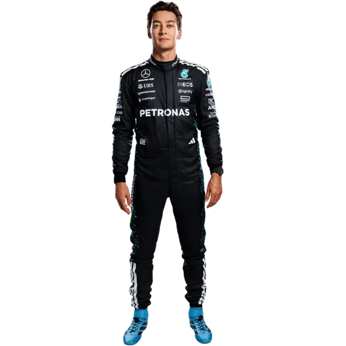George Russell 2025 Mercedes F1 race suit